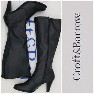 Croft & Barrow Black Heeled Boots
